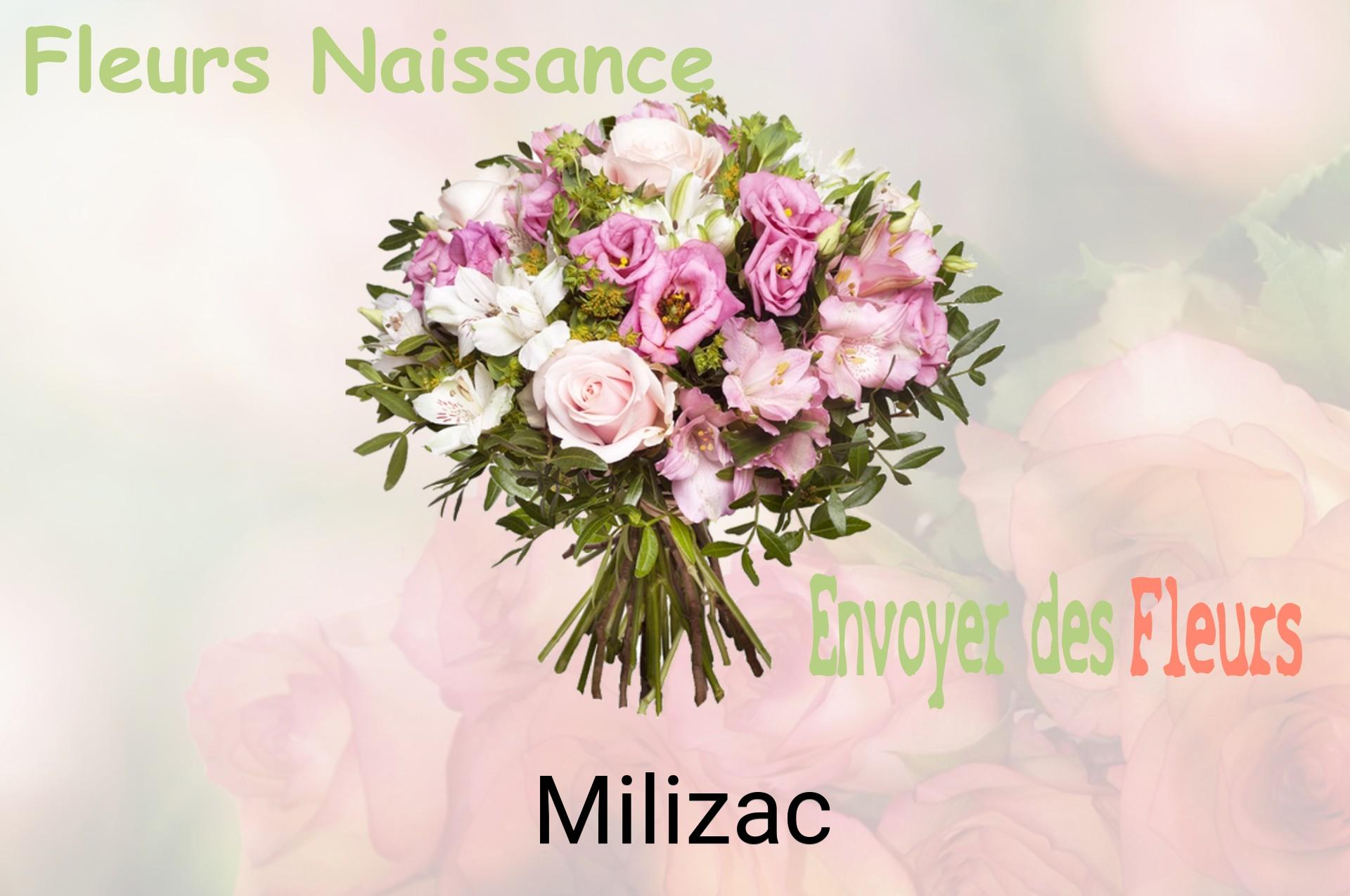 Bouquet de fleurs de naissance livré à Milizac